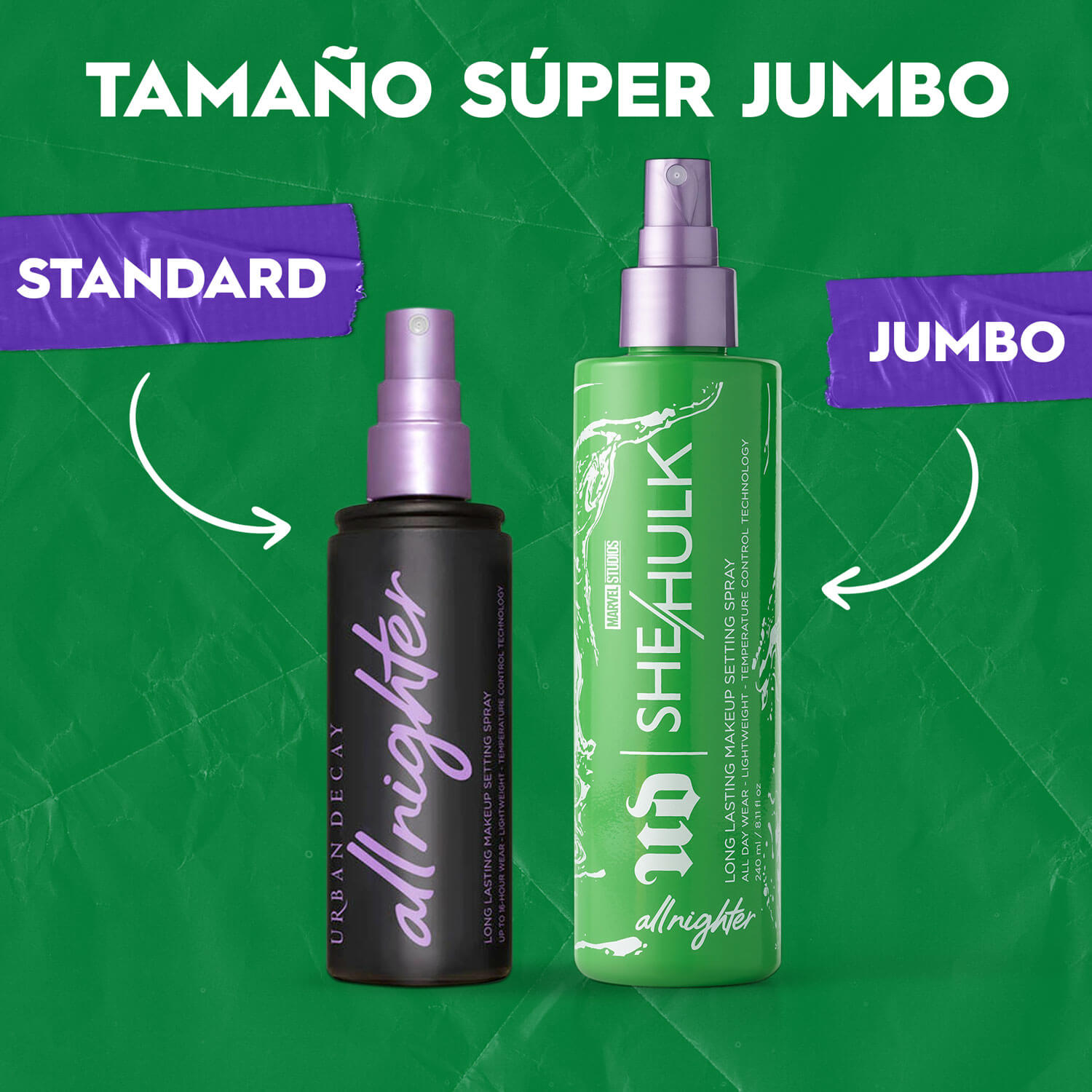 HEROIC DUO: ALL NIGHTER SETTING SPRAY + MULTI-PURPOSE (SPRAY FIJADOR Y ESPONJA)